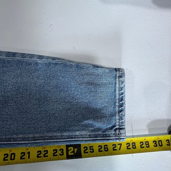 American Eagle Destroyed High Rise Mom Jeans Stretch Womens Size 2 - Picture 9 of 9